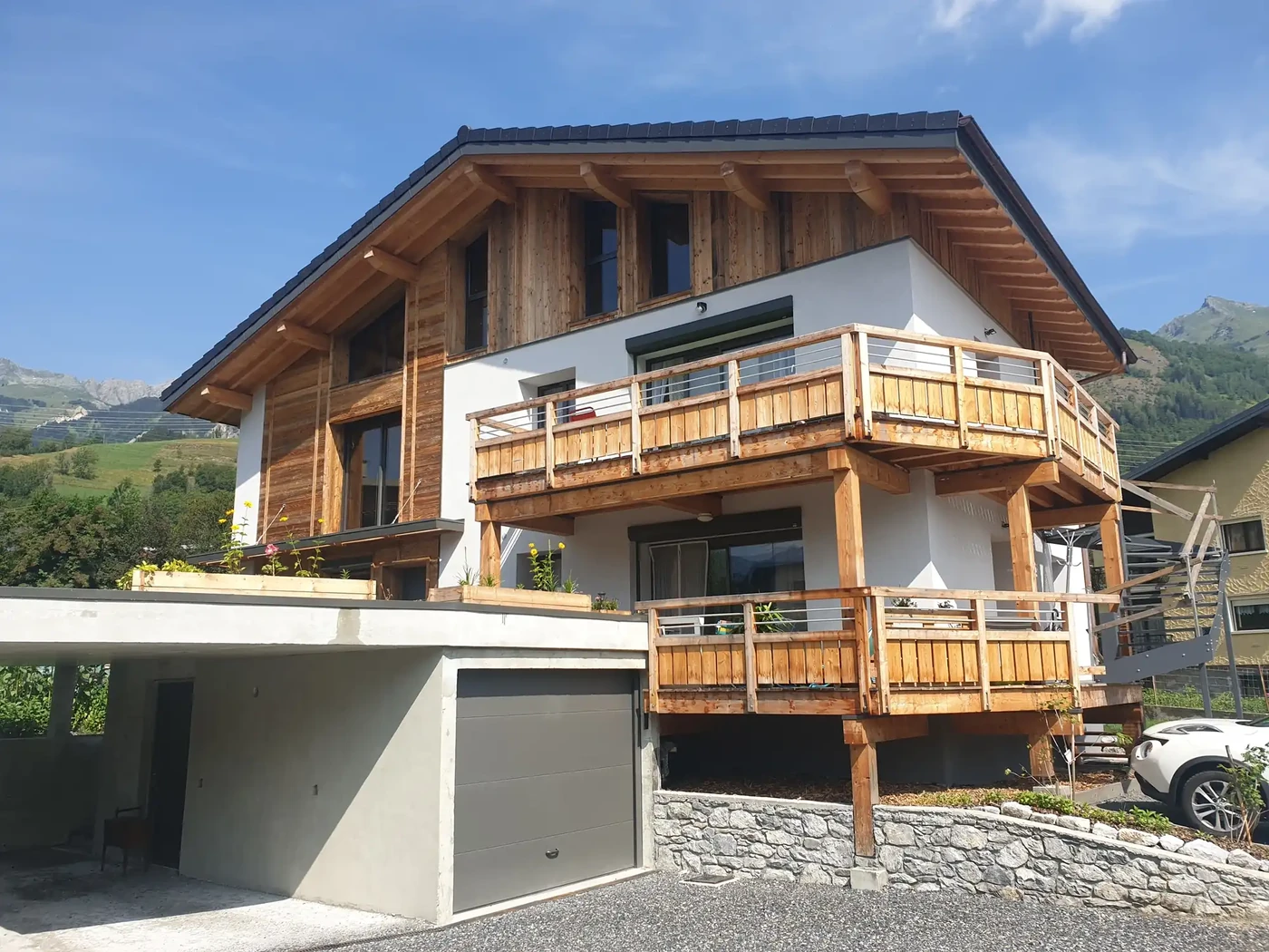 Rénovation + Extension en ossature bois à BOUR SAINT MAURICE